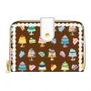 LOUNGEFLY Disney Princess Cakes Zip Around Wallet