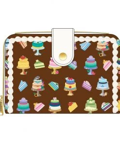 LOUNGEFLY Disney Princess Cakes Zip Around Wallet