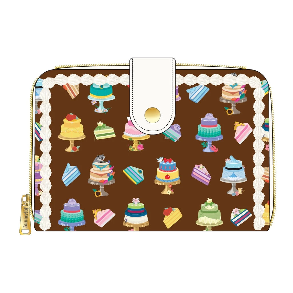 LOUNGEFLY Disney Princess Cakes Zip Around Wallet