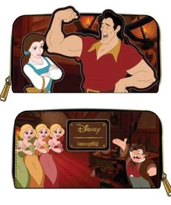 LOUNGEFLY DISNEY VILLAINS SCENE GASTON ZIP AROUND WALLET
