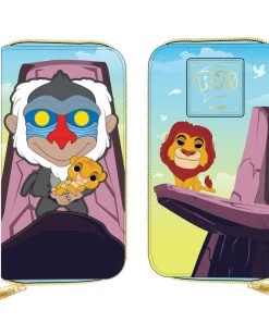 LOUNGEFLY POP DISNEY LION KING PRIDE ROCK ZIP AROUND WALLET
