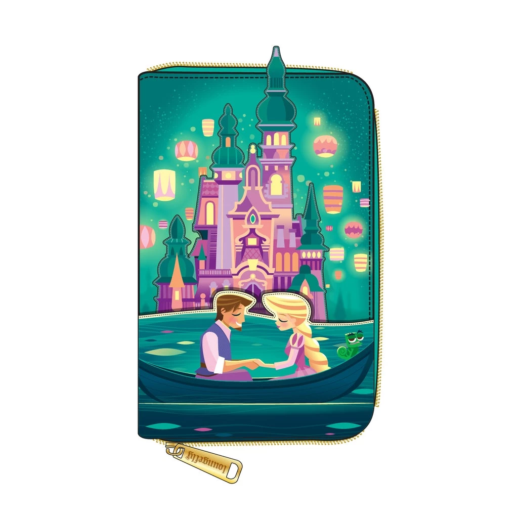 LOUNGEFLY Disney Tangled Rapunzel Castle Zip Around Wallet PRE-ORDER JANUARY CATALOG LOUNGEFLY PRE ORDER