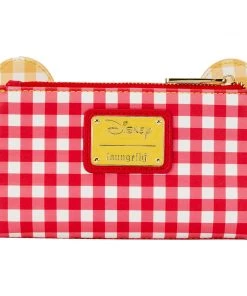 LOUNGEFLY DISNEY Winnie The Pooh Gingham Cosplay Flap Wallet