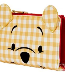 LOUNGEFLY DISNEY Winnie The Pooh Gingham Cosplay Flap Wallet