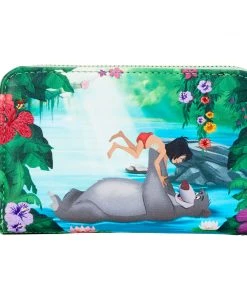 LOUNGEFLY PRE ORDER LOUNGEFLY DISNEY The Jungle Book Bare Necessities Zip Around Wallet