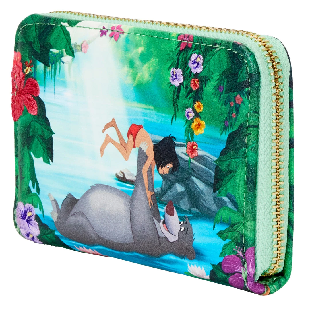 LOUNGEFLY PRE ORDER LOUNGEFLY DISNEY The Jungle Book Bare Necessities Zip Around Wallet