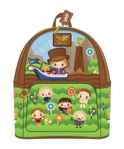 LOUNGEFLY WILLY WONKA AND THE CHOCOLATE FACTORY 50TH ANNIVERSARY MINI BACKPACK LOUNGEFLY MOVIE