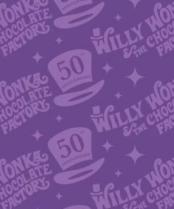 LOUNGEFLY MOVIE LOUNGEFLY WILLY WONKA AND THE CHOCOLATE FACTORY 50TH ANNIVERSARY ZIP AROUND WALLET