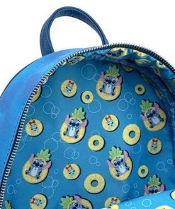 LOUNGEFLY DISNEY LILO & STITCH PINEAPPLE FLOATY MINI BACKPACK
