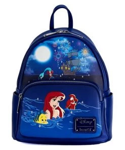 LOUNGEFLY DISNEY THE LITTLE MERMAID ARIEL FIREWORKS MINI BACKPACK