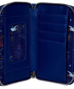 LOUNGEFLY DISNEY THE LITTLE MERMAID ARIEL FIREWORKS ZIP AROUND WALLET