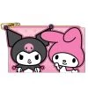LOUNGEFLY SANRIO MY MELODY & KUROMI FLAP WALLET