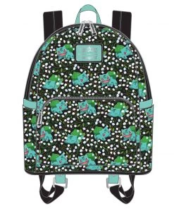 LOUNGEFLY POKEMON BULBASAUR AOP MINI BACKPACK