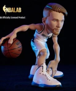 SMALL STARS 2022 SMALL-STARS NBA LUKA DONCIC MAVERICKS 12" FIGURE WHITE JERSEY W/ WILSON BALL LIMITED TO 500