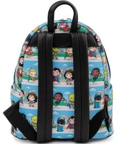 LOUNGEFLY DC COMICS SUPERHEROES CHIBI MINI BACKPACK