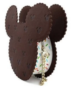 LOUNGEFLY DISNEY MICKEY MOUSE ICE CREAM SANDWICH CROSSBODY PURSE BAG