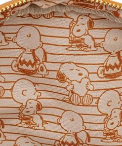 LOUNGEFLY PEANUTS CHARLIE AND SNOOPY SUNSET MINI BACKPACK