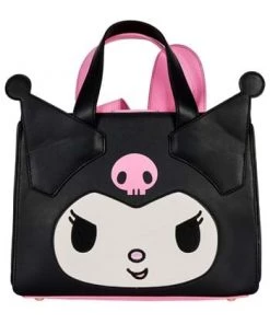 LOUNGEFLY SANRIO MY MELODY & KUROMI DOUBLE SIDED CROSS BODY BAG