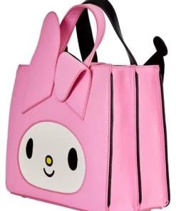 LOUNGEFLY SANRIO MY MELODY & KUROMI DOUBLE SIDED CROSS BODY BAG