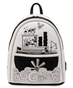 LOUNGEFLY DISNEY STEAMBOAT WILLIE MUSIC CRUISE MINI BACKPACK