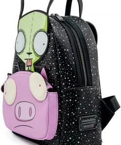 LOUNGEFLY NICKELODEON INVADER ZIM GIR & PIG MINI BACKPACK