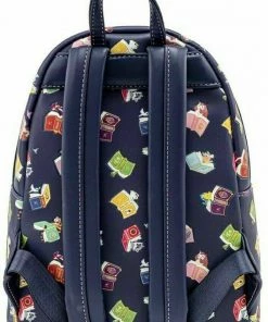 LOUNGEFLY DISNEY PRINCESS BOOKS AOP MINI BACKPACK