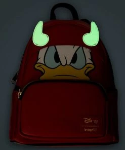 LOUNGEFLY DISNEY Donald Duck Devil Donald Cosplay Mini-Backpack - EE Exclusive Glow In The Dark Horns