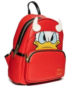 LOUNGEFLY DISNEY Donald Duck Devil Donald Cosplay Mini-Backpack - EE Exclusive Glow In The Dark Horns