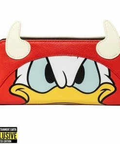LOUNGEFLY DISNEY Donald Duck Devil Cosplay Wallet - EE Exclusive Glow In The Dark Horns